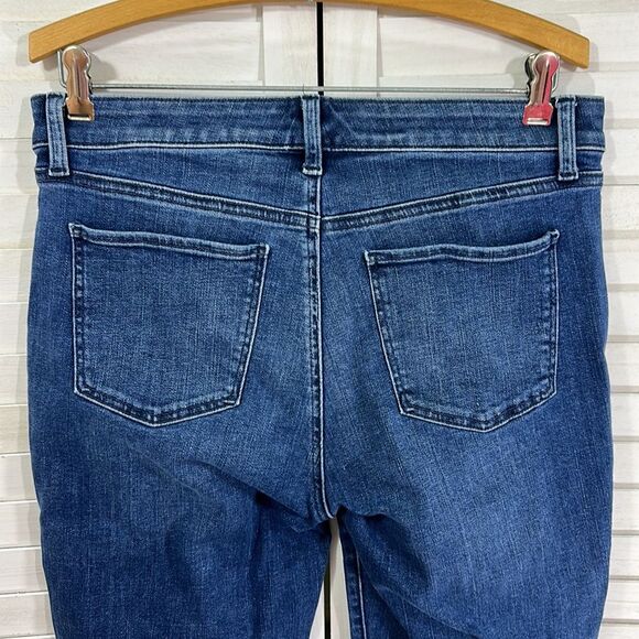 Talbots Jeans Size 8 Flawless Mid-Rise Slim Ankle Scalloped Detail - Picture 9 of 12